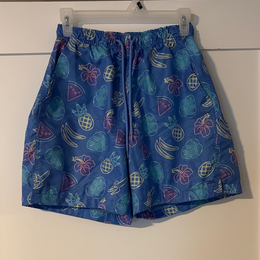DSG Blue Tropical Print Shorts